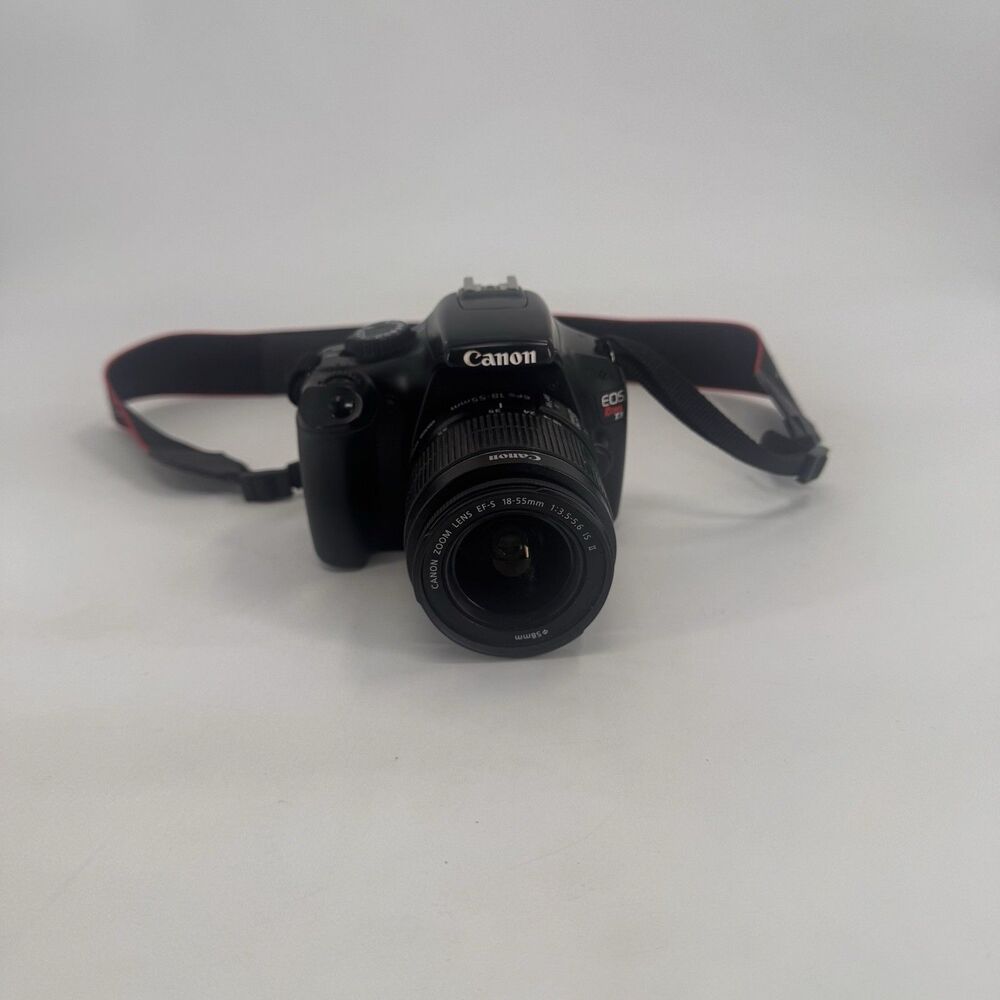 Canon Rebel EOS T3 Camera with 15-55 mm lens Battery Strap Tested Fast Shipping